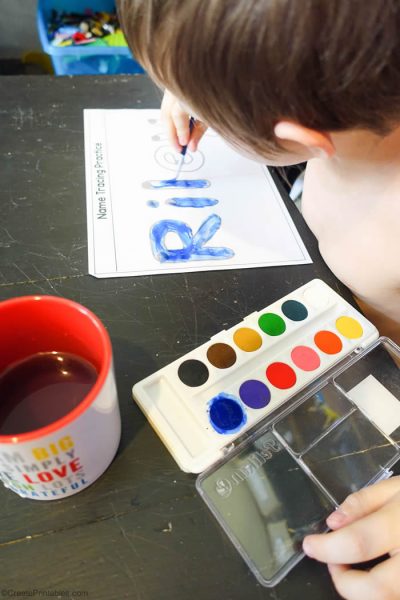 Editable Alternative Name Tracing with Paint - Create Printables